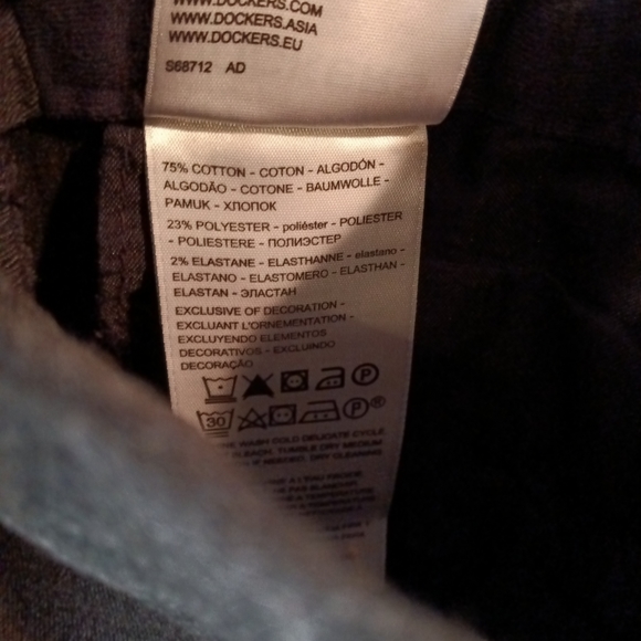 Dockers Relax Fit Comfort Heather Gray Stretch Waist Slacks Pants - Picture 8 of 9